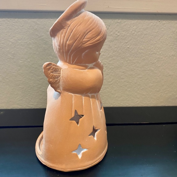 House of Lloyd Terra Cotta Praying Angel Tea Candle Holder & 4 Angel Ornaments - Picture 7 of 10